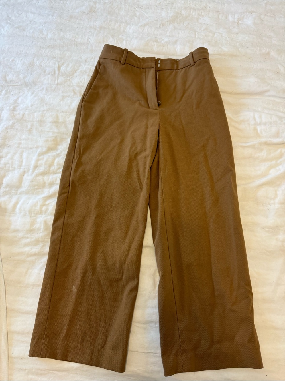 Wide Leg Brown Trousers